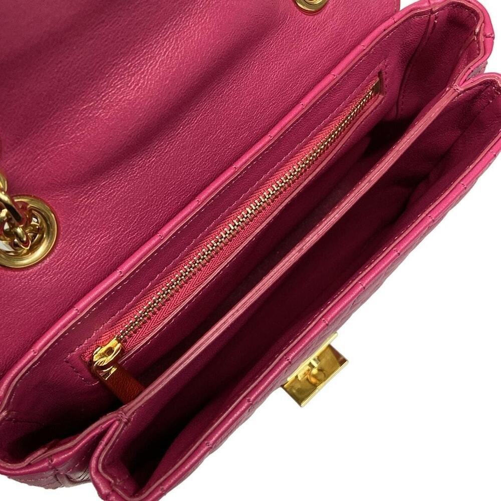 CELINE Shoulder Bag Quilted Chain Pink Leather - Picture 7 of 7